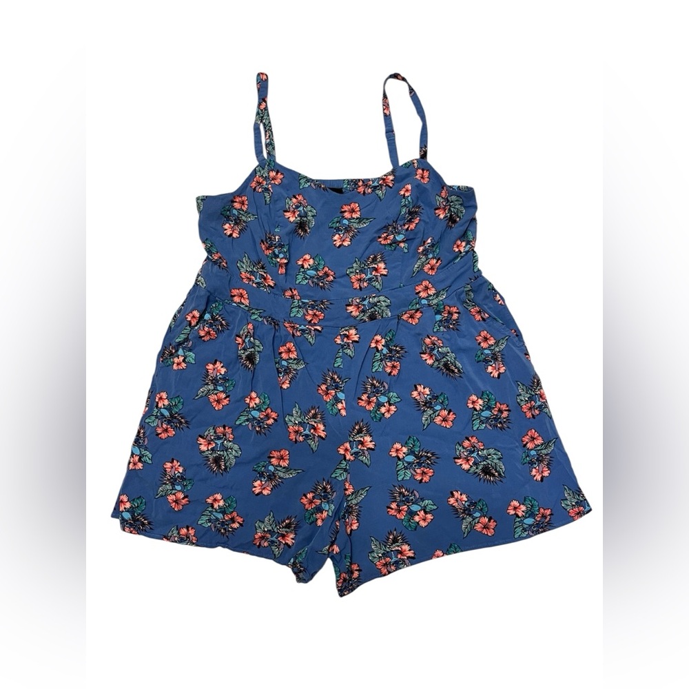 Disney Floral Jumpsuit in Blue and Pink